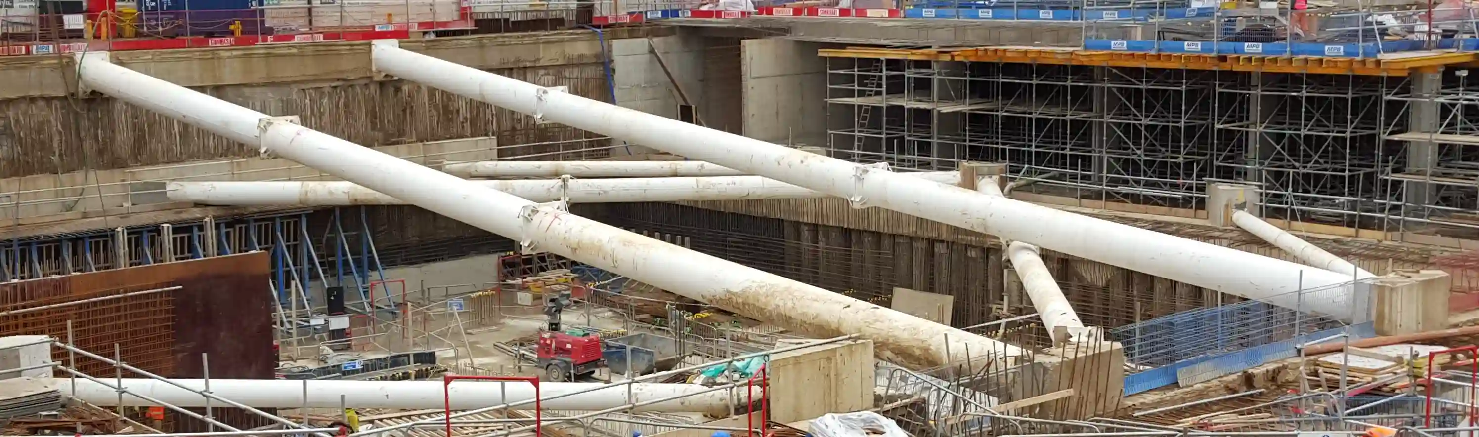 image of temporary works design to support tunnel boring machine