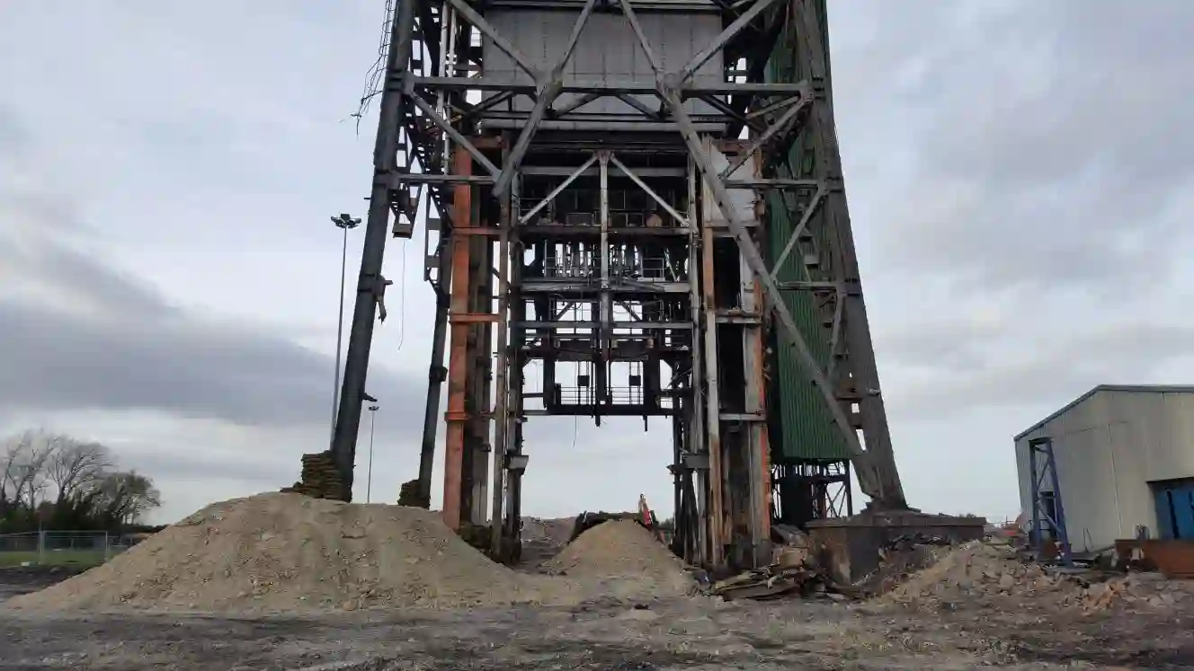 image showing structural demolition of educational building