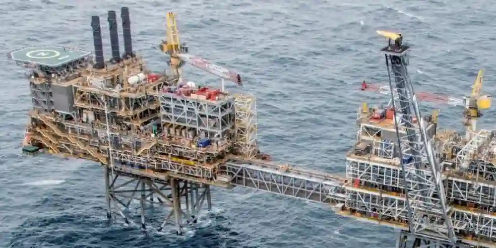 Image of offshore platform showing the accommodation module
